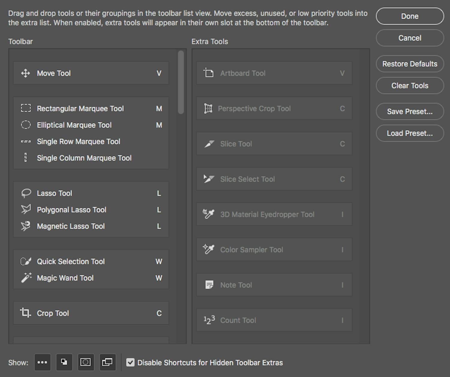 Værktøjer i Photoshop
